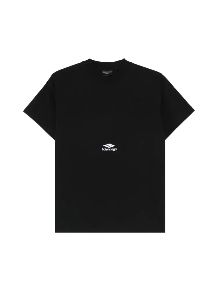 Футболка Balenciaga с коротким рукавом и круглым вырезом