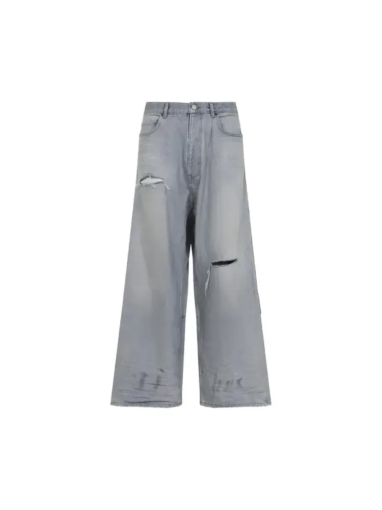 Брюки Balenciaga Minimal Baggy Pants 'Dirty Light Blue'