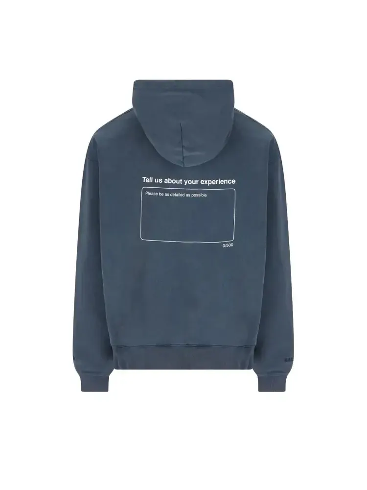 Толстовка Balenciaga Oversized с завязками — изображение 2 из 3, темно-синий
