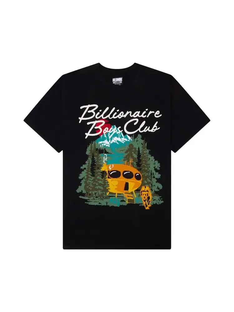 Вязаная футболка с коротким рукавом Billionaire Boys Club Peak — изображение 1 из 2, черный