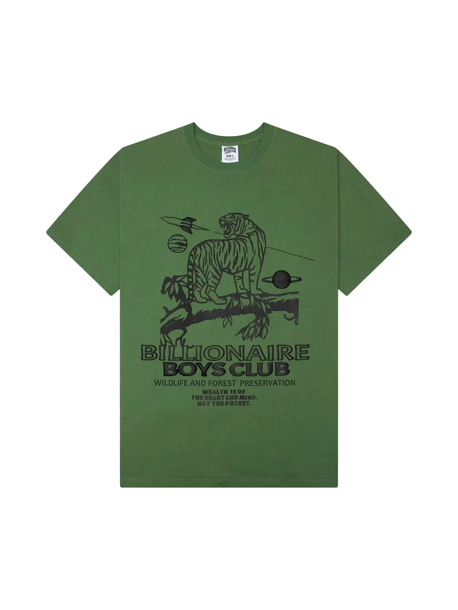 Футболка с коротким рукавом от Billionaire Boys Club Wildlife — изображение 1 из 2, зеленый