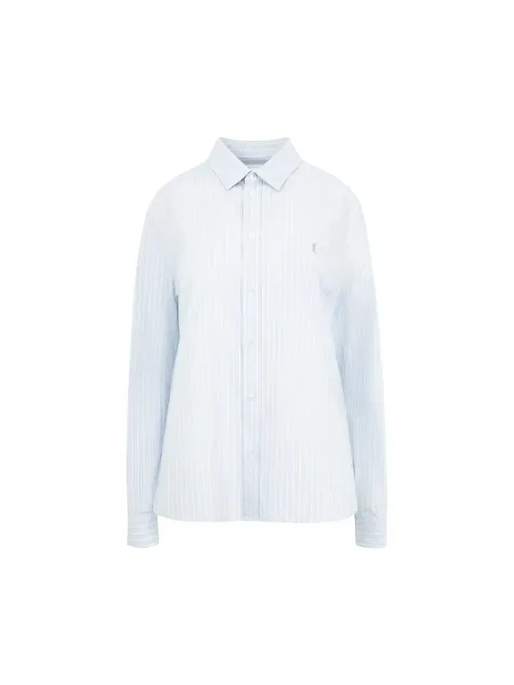 Рубашка Saint Laurent Popeline — изображение 1 из 2, синий