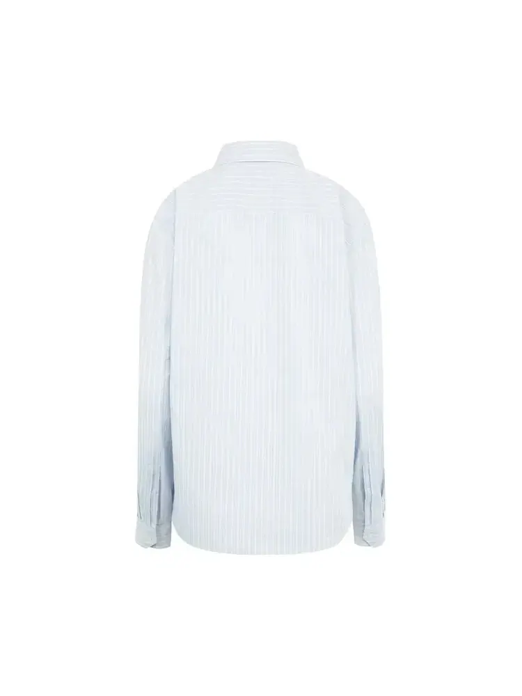 Рубашка Saint Laurent Popeline — изображение 2 из 2, синий