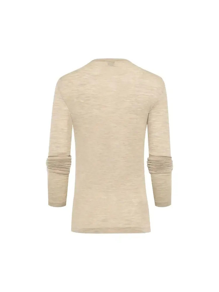 Футболка с длинными рукавами Saint Laurent Jersey — изображение 2 из 2, бежевый