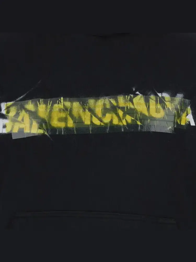 Худи Balenciaga Medium Fit — изображение 3 из 3, черный