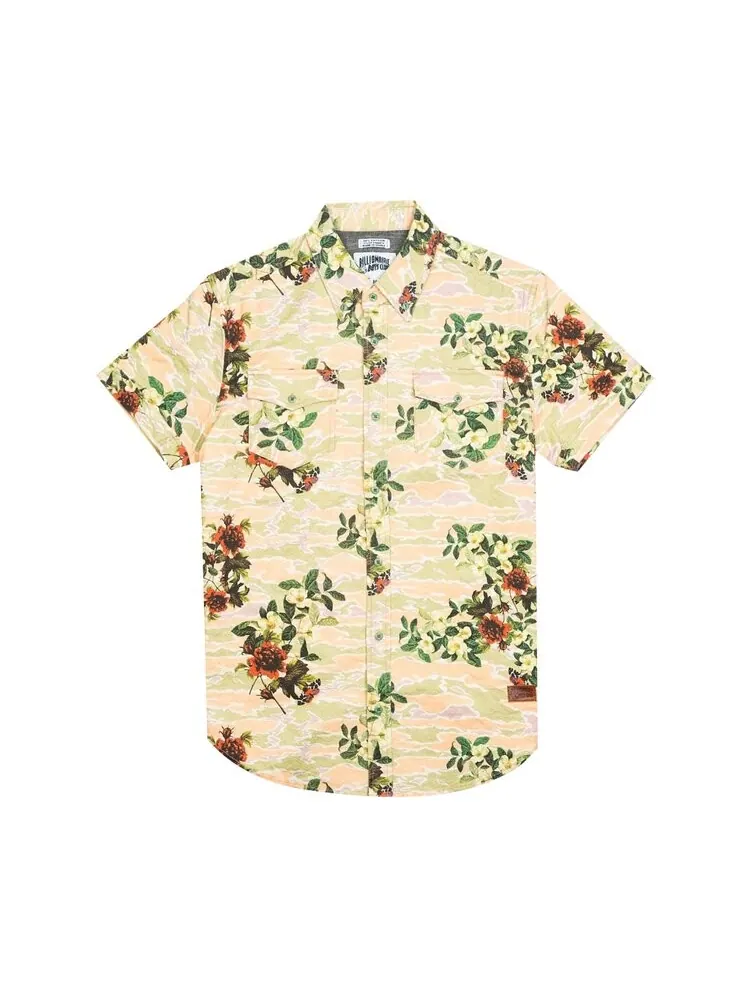 Рубашка Billionaire Boys Club Garden Woven Shirt 'Eggnog' — изображение 1 из 2, белый