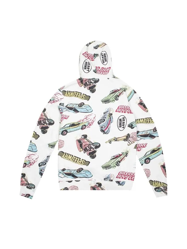 Худи Billionaire Boys Club Speedways Hoodie 'White' — изображение 2 из 2, белый