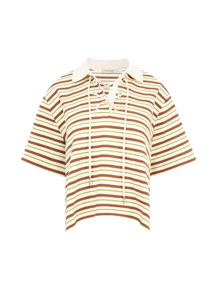 Поло с коротким рукавом Moncler 'Multicolor' — изображение 1 из 2, мульти