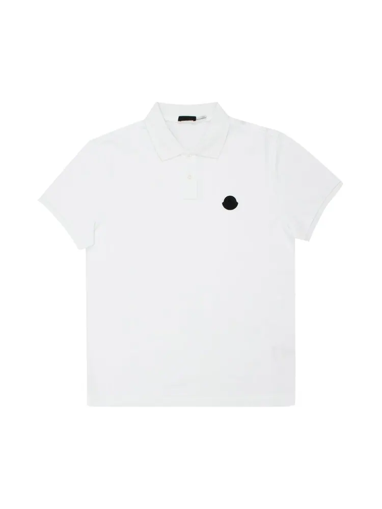 Рубашка Moncler Polo Shirt 'White' — изображение 1 из 1, белый
