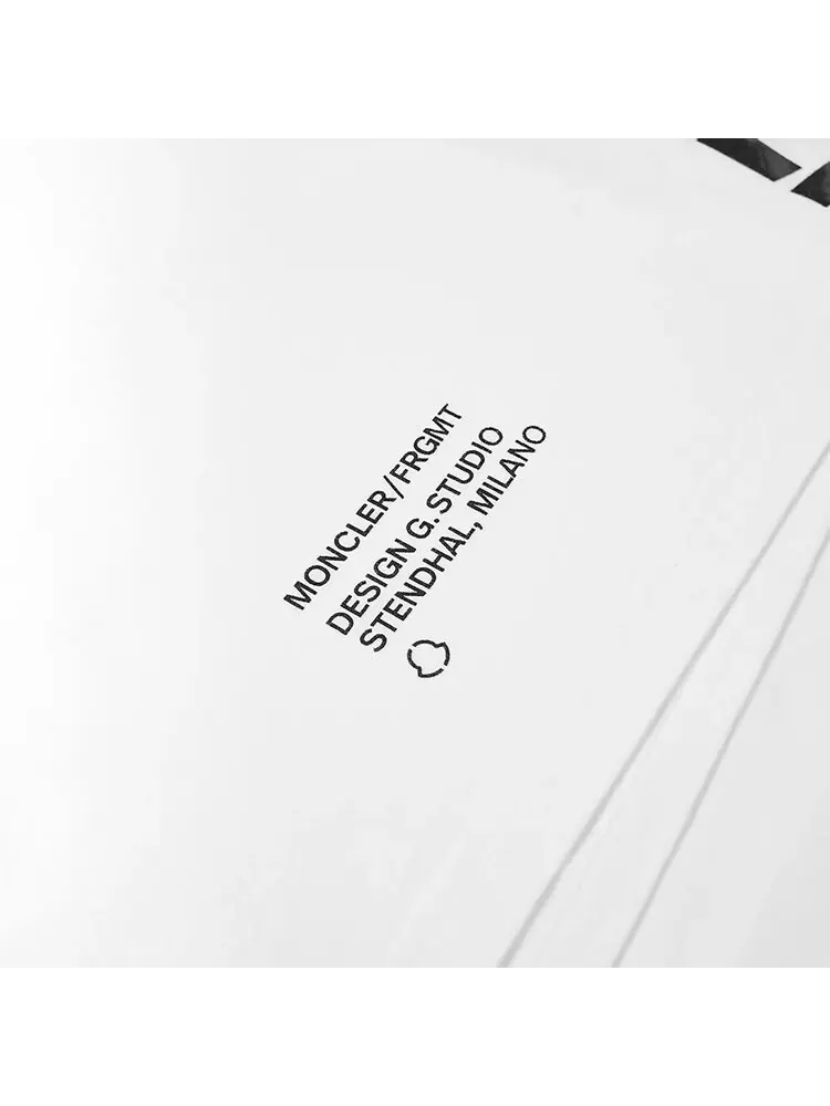 Футболка Moncler Genius x Frgmnt Hiroshi Fujiwara Star Print Tee 'White' — изображение 2 из 3, белый