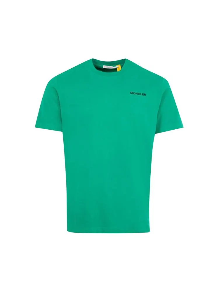 Футболка Moncler Genius x Fragment Design Short-Sleeve T-Shirt 'Pastel Green' — зеленый