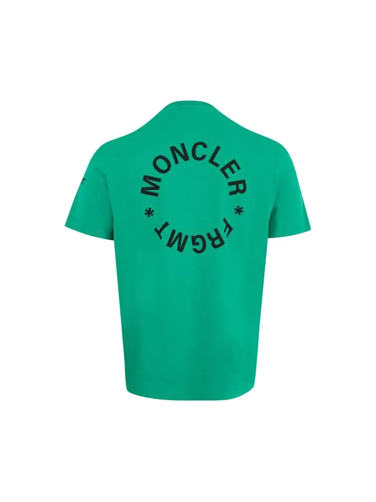 Футболка Moncler Genius x Fragment Design Short-Sleeve T-Shirt 'Pastel Green' — изображение 2 из 2, зеленый