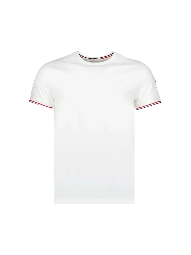 Футболка с коротким рукавом Moncler — изображение 1 из 1, слоновая кость