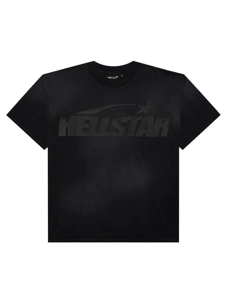 Футболка Hellstar Cracked Classic Logo Tee — изображение 1 из 2, черный