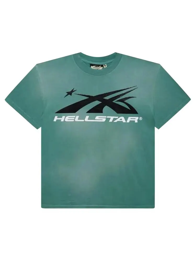 Футболка Hellstar Sports Logo Tee Washed Red — изображение 1 из 2, красный