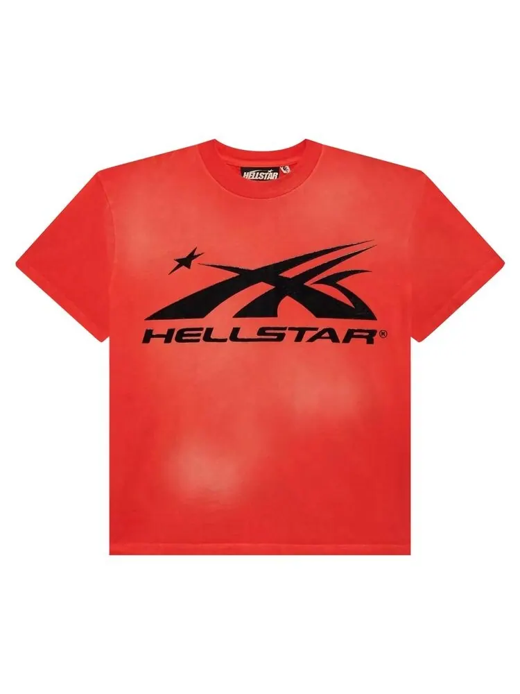 Футболка Hellstar Sports Logo T-Shirt Red — изображение 1 из 2, красный