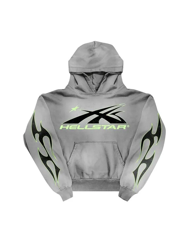 Худи Hellstar Sport Hoodie Grey — изображение 1 из 2, серый
