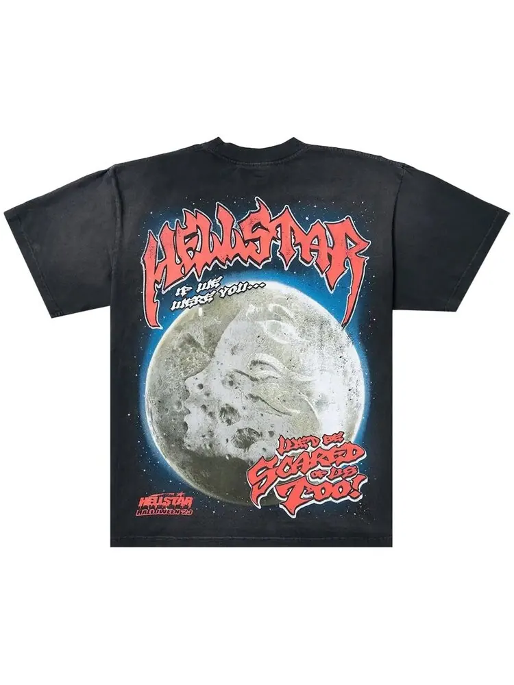 Футболка Hellstar Full Moon T-Shirt — изображение 2 из 2, черный