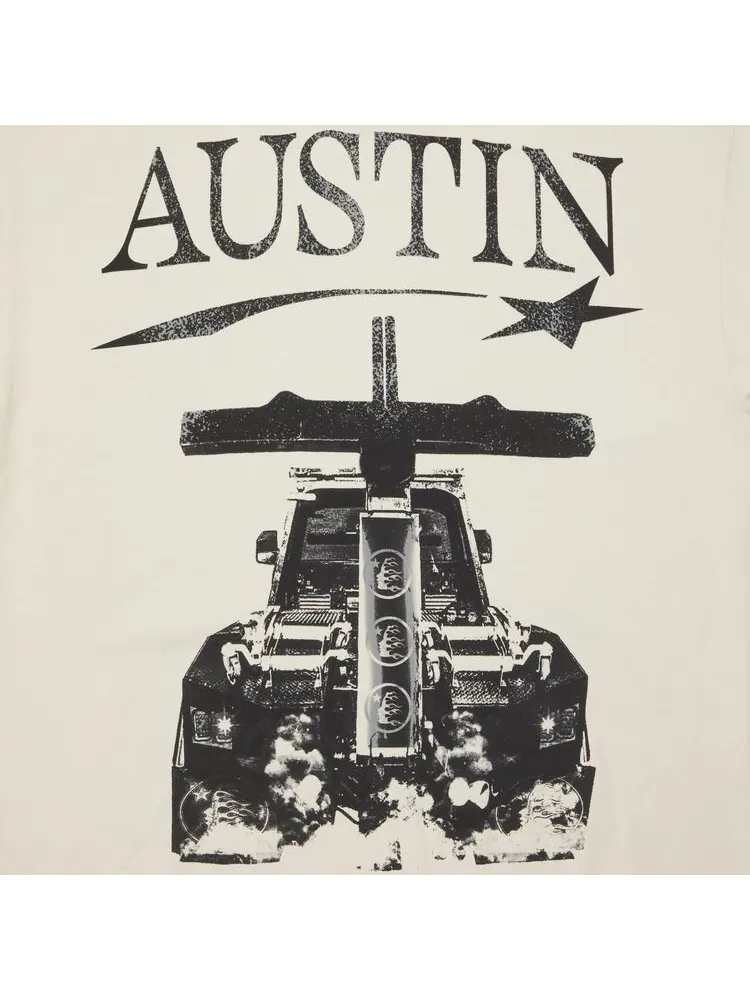 Футболка Hellstar x Post Malone Austin Tee Cream — изображение 3 из 3, бежевый