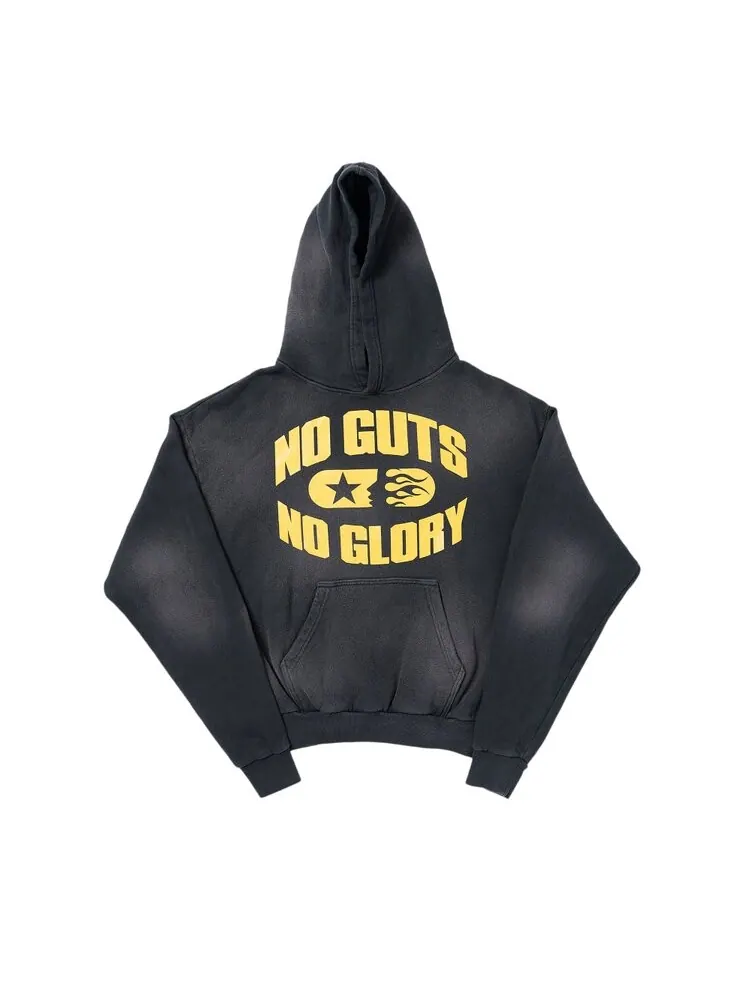 Худи Hellstar No Guts No Glory Washed Black — изображение 1 из 2, черный