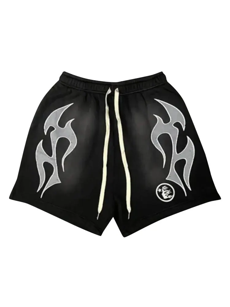 Шорты Hellstar Flame Shorts — изображение 1 из 1, черный/серый