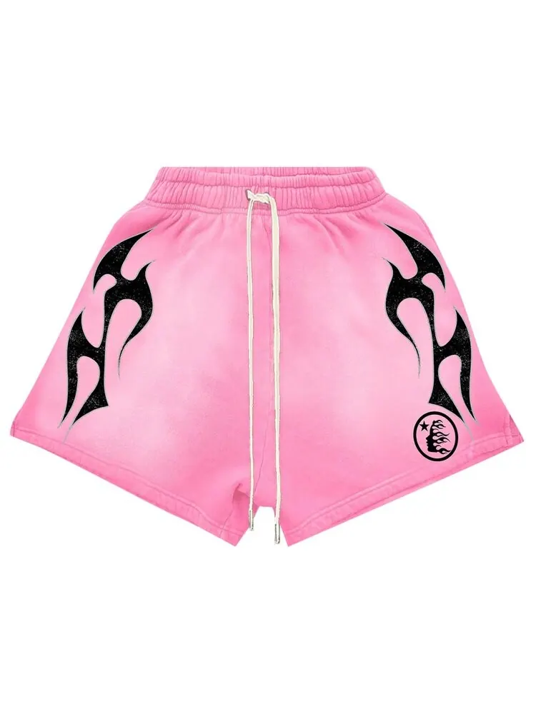 Шорты Hellstar Flame Shorts — изображение 1 из 1, розовый/черный
