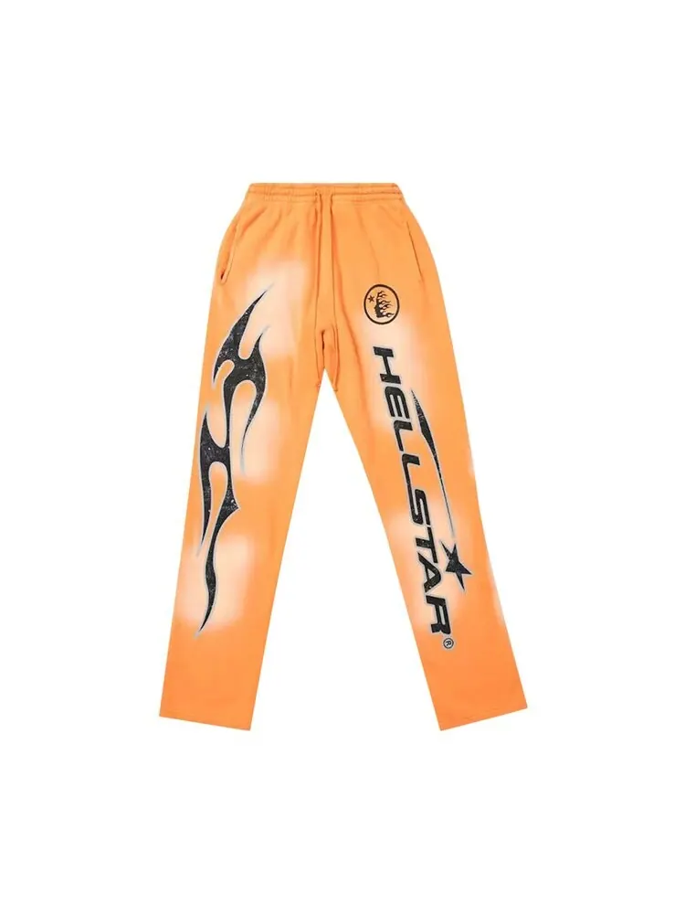 Спортивные брюки Hellstar Fire Flare Bottom Sweatpants — изображение 1 из 2, оранжевый