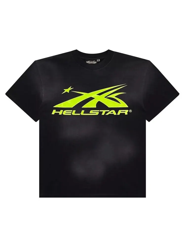Футболка Hellstar Classic Tee — изображение 1 из 2, черный/неоновый зеленый