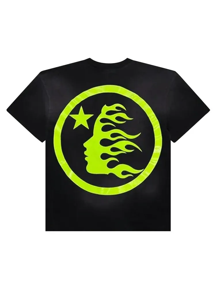 Футболка Hellstar Classic Tee — изображение 2 из 2, черный/неоновый зеленый