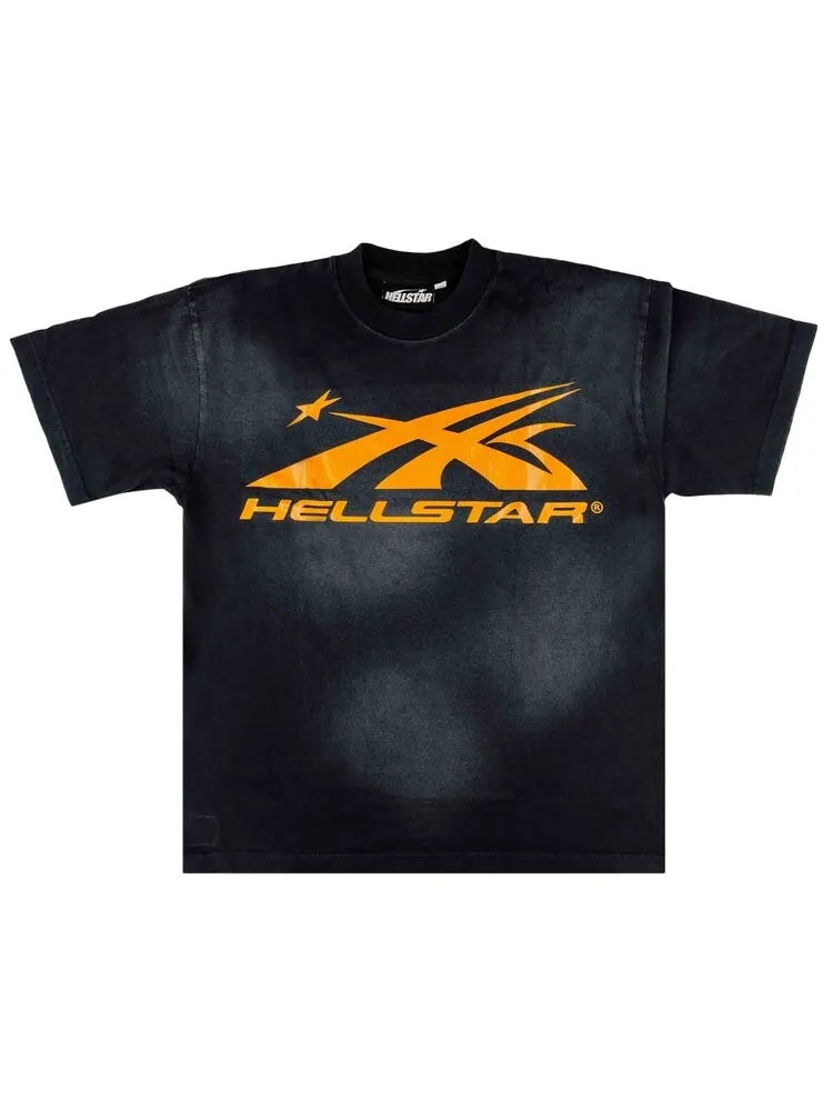 Футболка Hellstar Classic Tee — изображение 1 из 2, черный/оранжевый