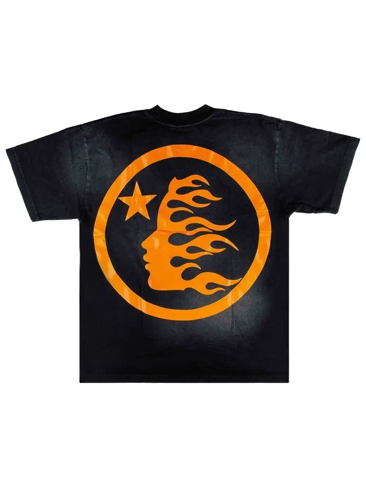 Футболка Hellstar Classic Tee — изображение 2 из 2, черный/оранжевый