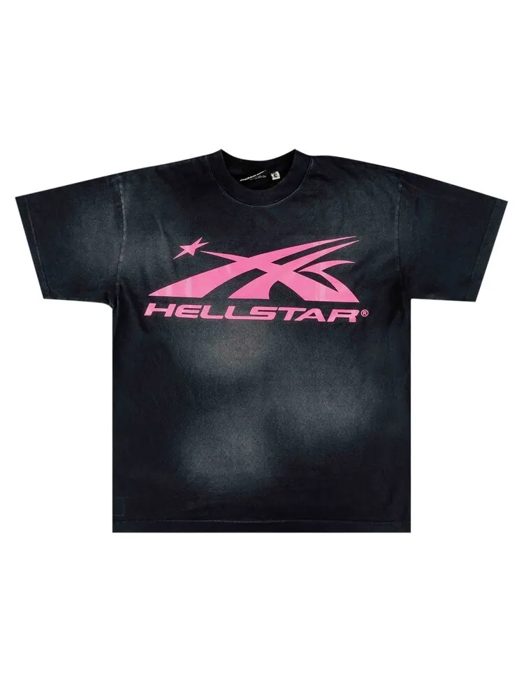 Футболка Hellstar Classic Tee — изображение 1 из 2, черный/розовый