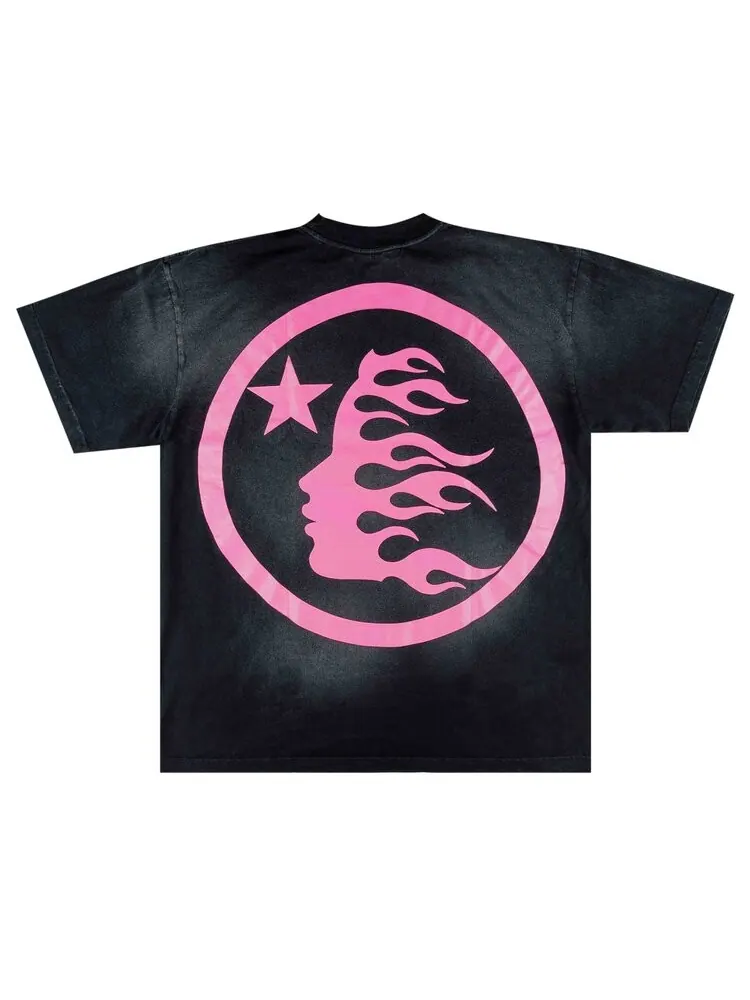 Футболка Hellstar Classic Tee — изображение 2 из 2, черный/розовый