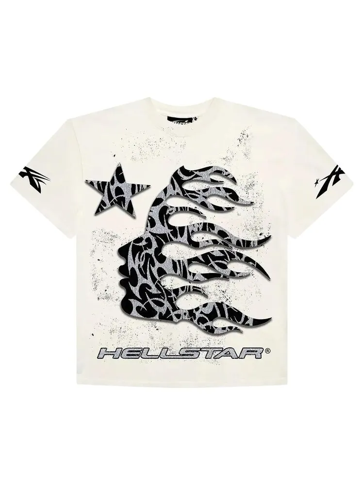 Футболка Hellstar Glitter P2P T-Shirt Black — изображение 1 из 1, черный