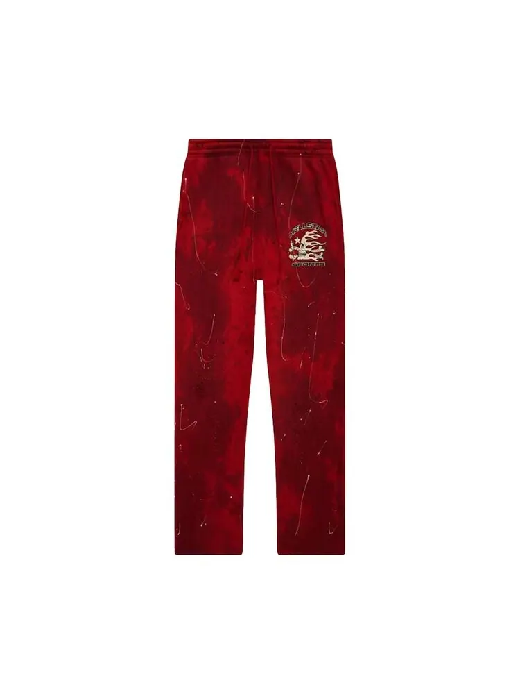 Спортивные брюки Hellstar Sports Tie-Dye Sweatpants — изображение 1 из 1, красный
