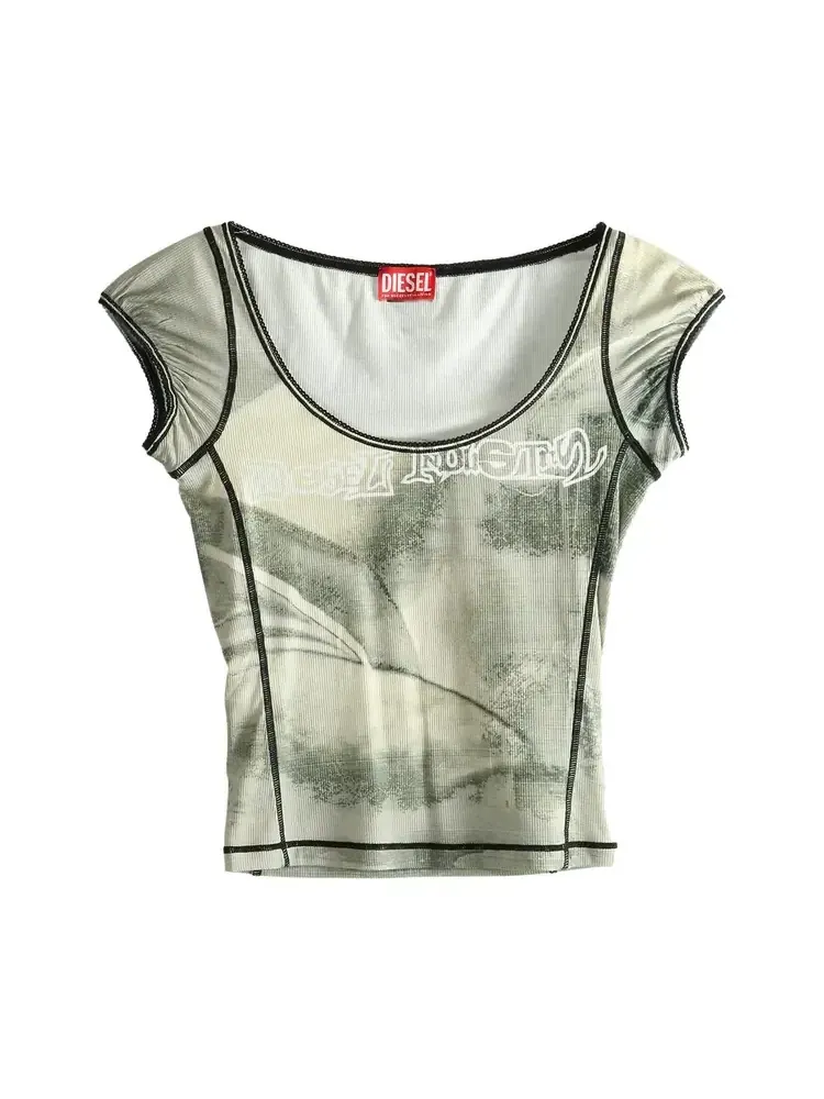 Майка Diesel T-ICATY, серая — изображение 1 из 1, серый