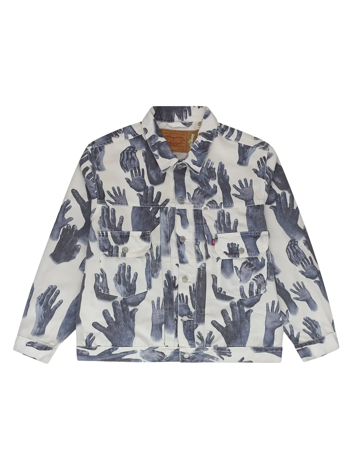 Куртка Denim Tears x Levis Hands — изображение 1 из 1, белый