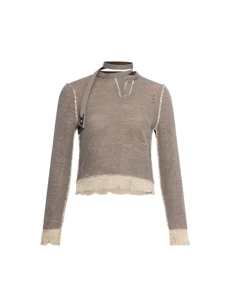 Футболка с длинными рукавами Diesel M-Dracarina, серая