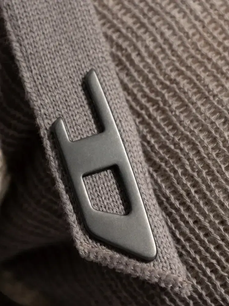 Футболка с длинными рукавами Diesel M-Dracarina, серая — изображение 2 из 2, серый