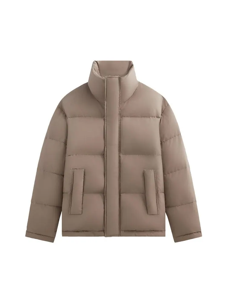 Пальто Kith 101 For Auralee Finx Polyester Chambray Down Coat, Moon Rock — изображение 1 из 2, бежевый