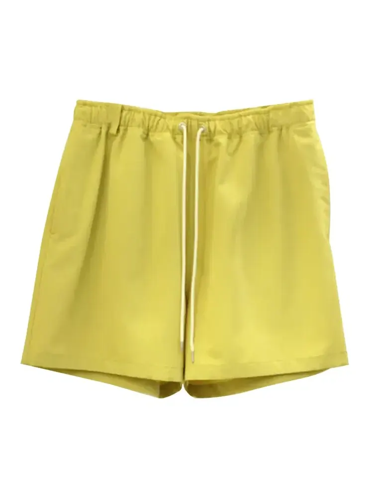 Шорты Auralee Wool Max Canvas Shorts — изображение 1 из 1, желтый