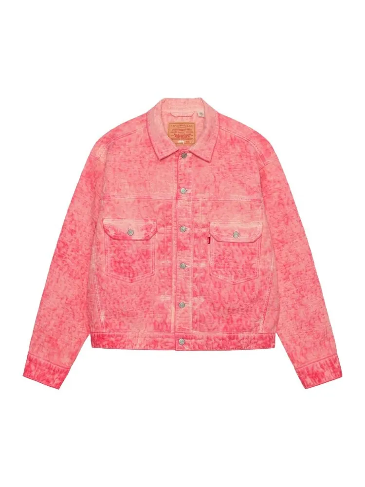 Спортивная куртка Levi'S Levi's x Stussy Dyed Jacquard 'Pink' — изображение 1 из 2, розовый