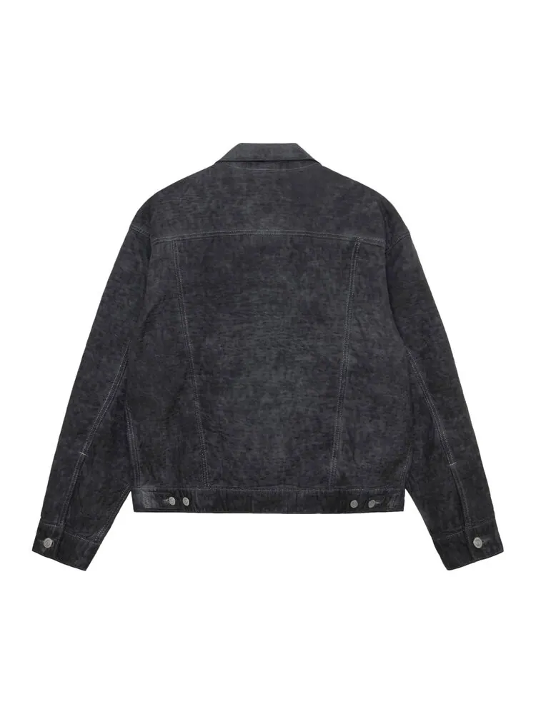 Спортивная куртка Levi'S Levi's x Stussy Dyed Jacquard 'Black' — изображение 2 из 2, черный