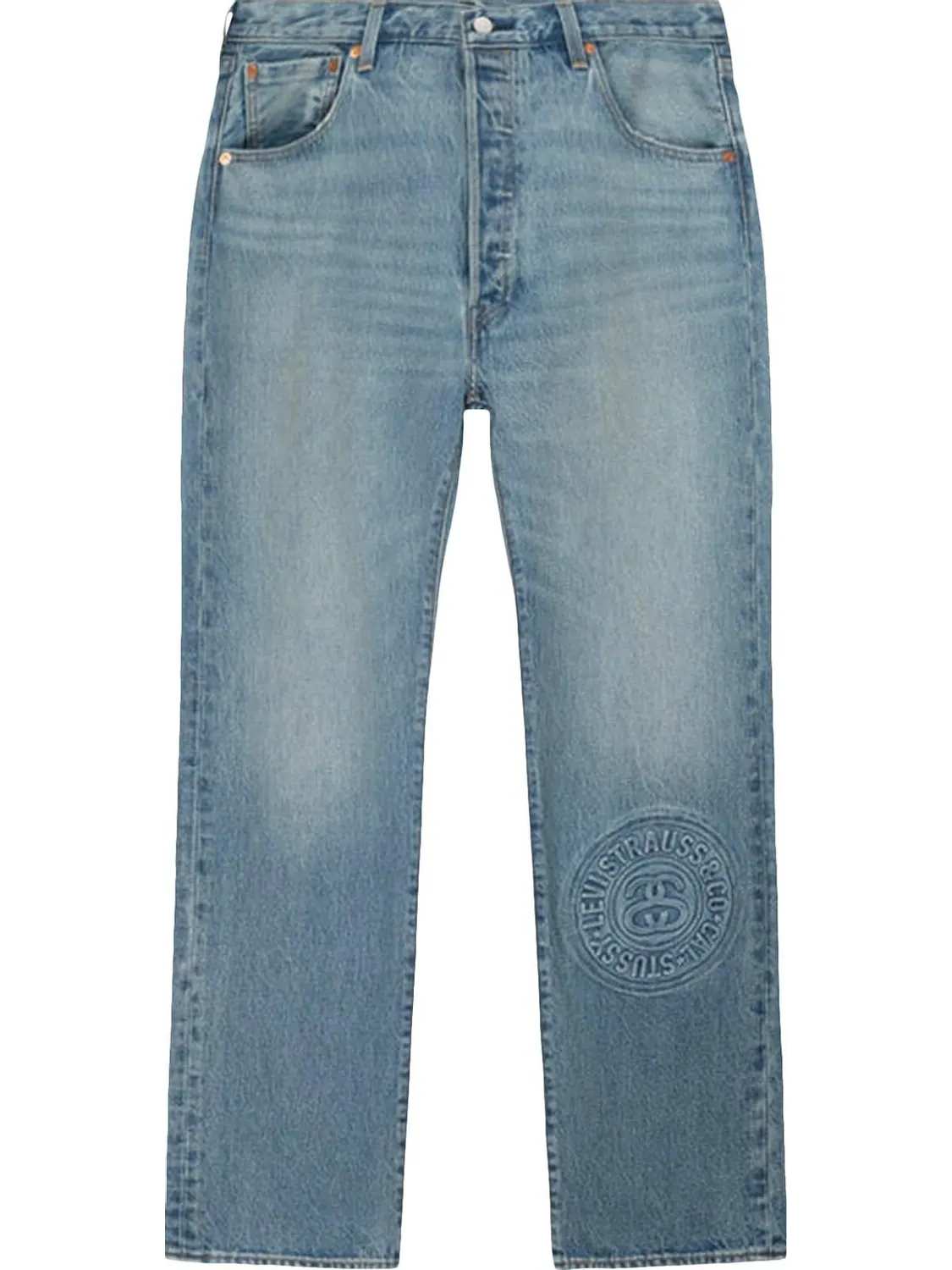 Джинсы Stussy x Levi's Embossed 501 Jean 'Indigo'