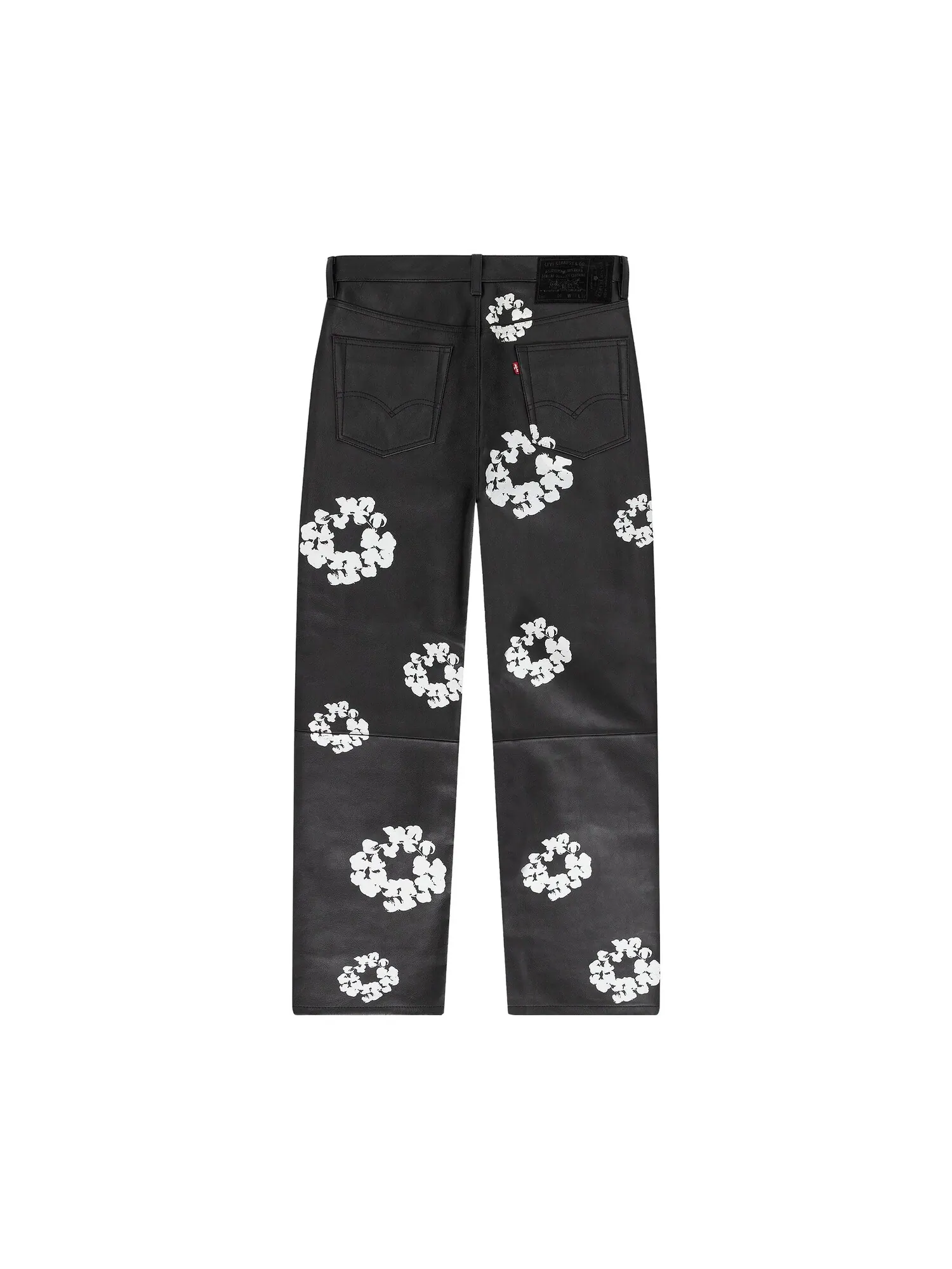 Кожаные брюки Levis x Denim Tears — изображение 2 из 2, черный