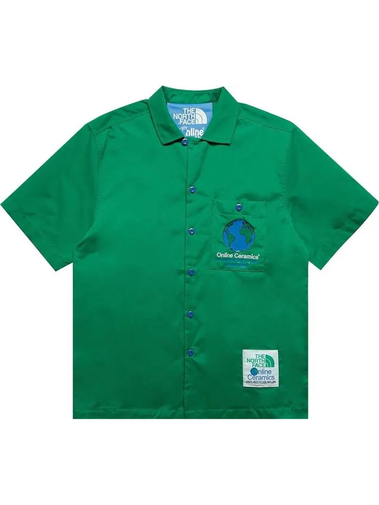 Рубашка The North Face x Online Ceramics Short-Sleeve Shirt 'Arden Green' — изображение 1 из 2, зеленый