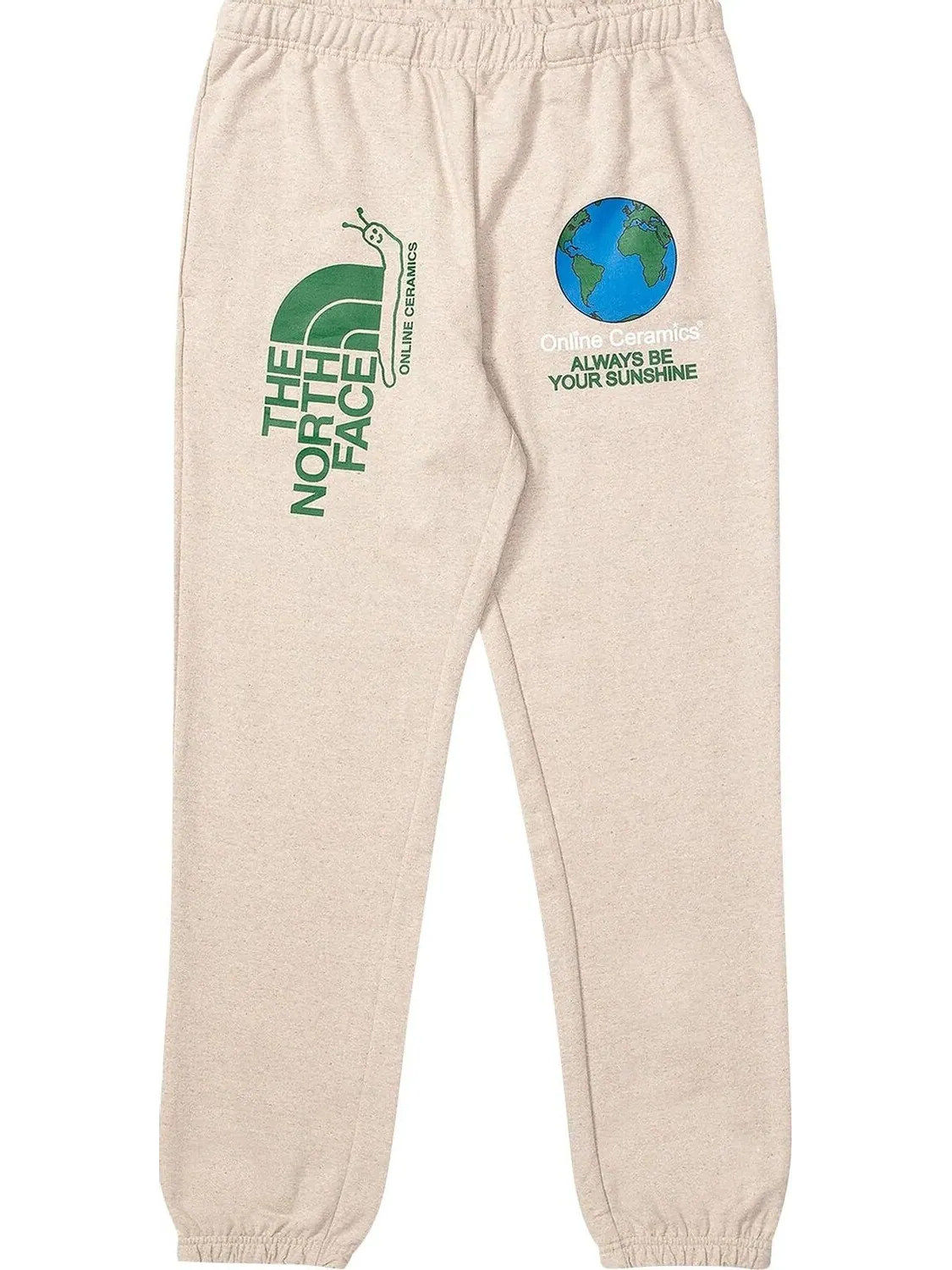 Спортивные брюки The North Face x Online Ceramics Graphic Sweatpants 'White Regrind' — изображение 1 из 2, бежевый