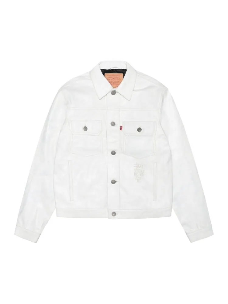 Куртка Stussy x Levi's Leather Trucker Jacket