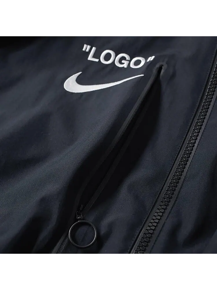 Куртка Nikelab x Off-White Mercurial NRG X Track Jacket 'Black' — изображение 2 из 3, черный