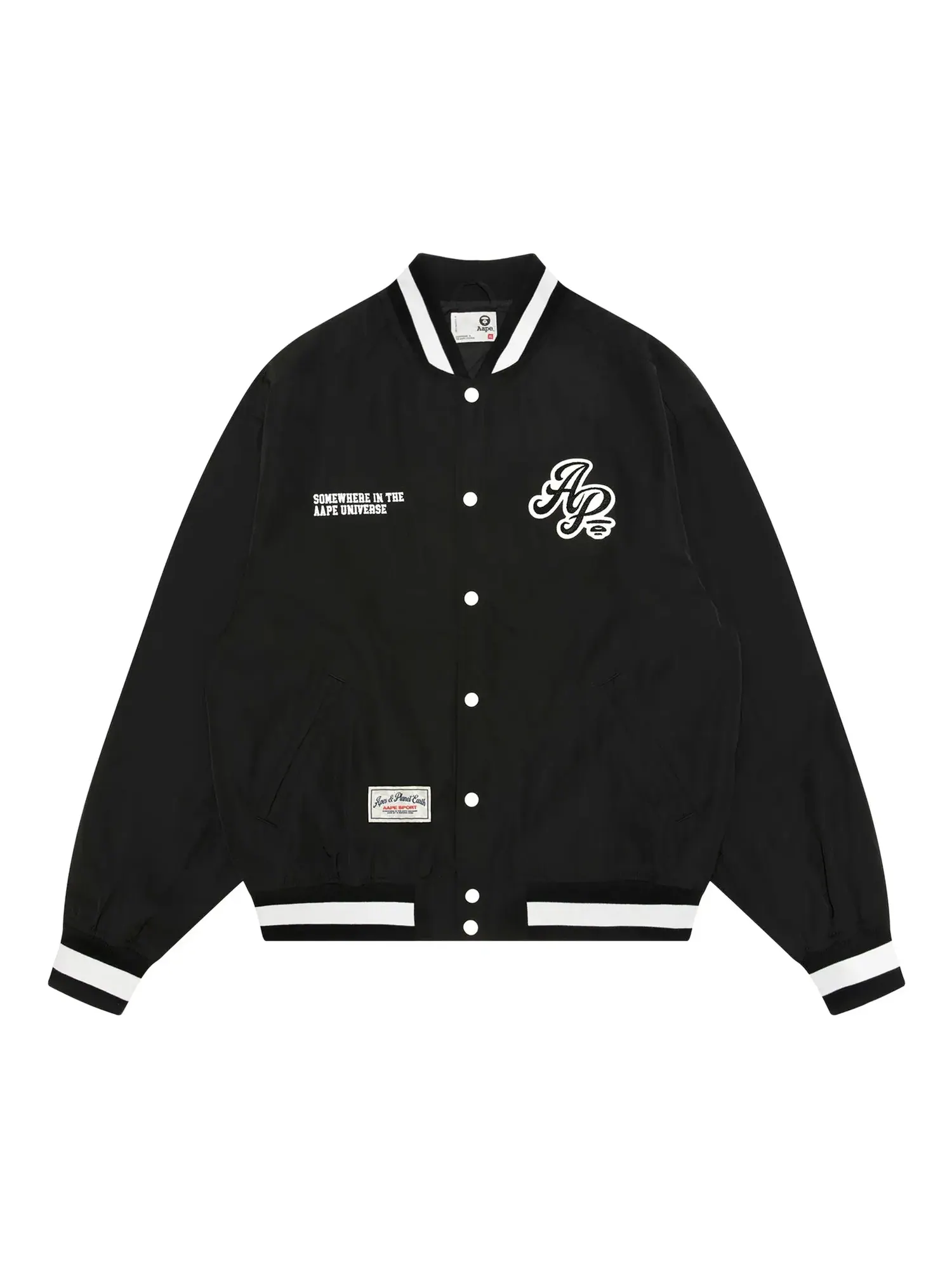 Университетская куртка с логотипом AAPE Sports — черный